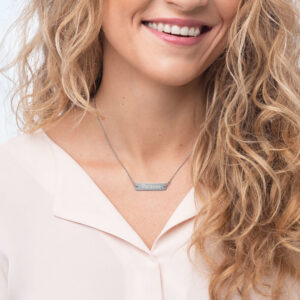 "Purpose" Engraved Bar Chain Necklace
