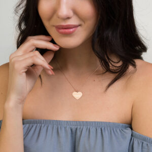 "Passion" Engraved  Heart Necklace